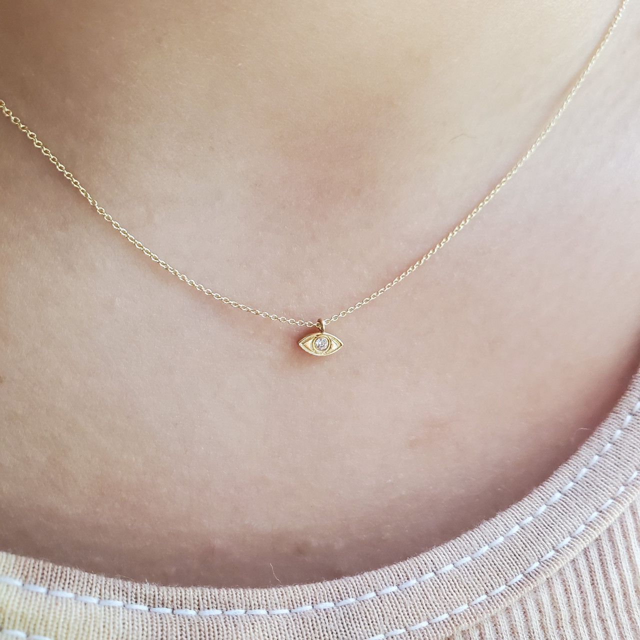 Evil Eye All Gold Pendant | Good Vibes Only — Lola & Company